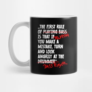 The First Rule Of Drumming Mug